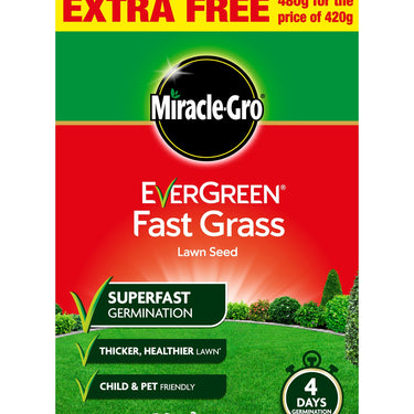 Miracle-Gro EverGreen Fast Grass Lawn Seed 480g