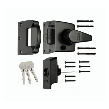 Era 1530-10-1 British Standard Keyless Egress Nightlatch Door Lock 40mm Black
