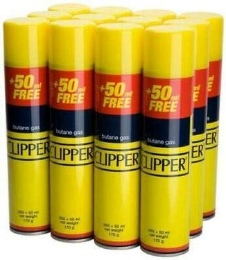 Clipper Butane Lighter Gas Refill 300ml (250+50ml Free) x 12