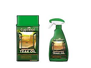 Cuprinol Natural Enhancing Teak Oil Exterior Woodcare, Clear