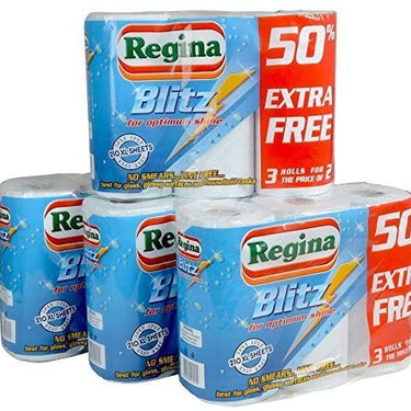 Regina Blitz Kitchen Towel 24 Rolls - Super strong (3 Ply)