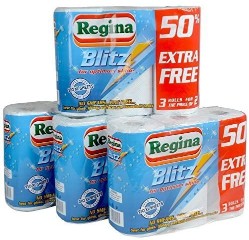 Regina Blitz Kitchen Towel 24 Rolls - Super strong (3 Ply)