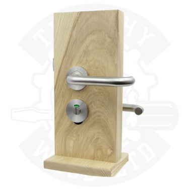 Lift to lock disabled toilet mortice door lock stainless steel