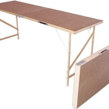 Hardboard Pasting Table - L:178cm, W:56cm, H:74cm - Folding Wallpaper Paste Table
