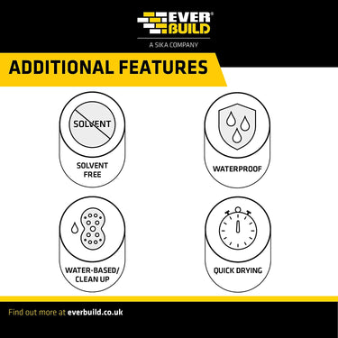 Everbuild Aquaseal Waterproof Tanking Membrane, 5 Litre