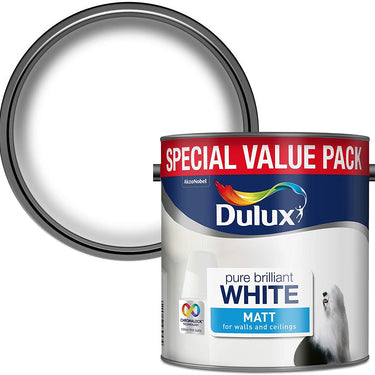 Dulux Matt Paint - Pure Brilliant White 3L