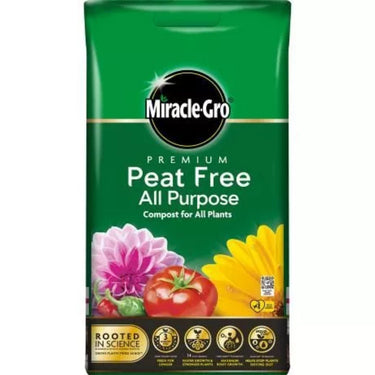 Miracle-Gro Premium All Purpose Peat Free Compost 10L Bag