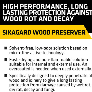 Sikagard Wood Preserver Clear 5L