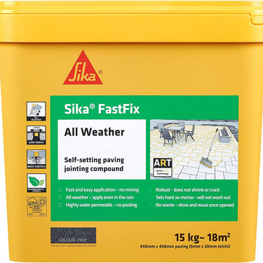 Sika FastFix All Weather Jointing Paving Compound 15kg - Flint