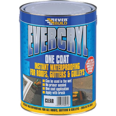 Everbuild EVERCRYL ONE Coat Clear 5 Liter