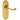 Ashtead Door Handles On Backplate, Polished Brass (sold in pairs)