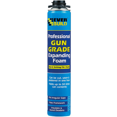 Everbuild Professional Quick Setting Gun Grade Expanding Foam, 750 ml