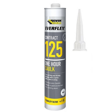 Everbuild 125 One Hour Caulk C4 | White