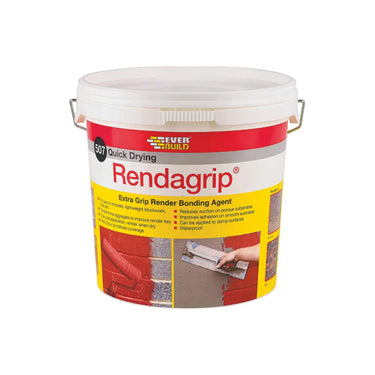 Everbuild 507 Quick Drying Rendagrip Extra Grip Render Bonding Agent Red - 10 Litre