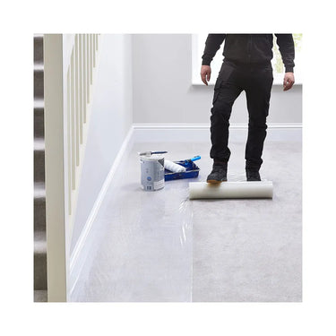 Everbuild Roll and Stroll Contract Carpet Protector, Self Adhesive Carpet Protector, Clear - 50m x 600mm