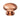 Fingertip Oxford Cupboard Knob, Satin Copper