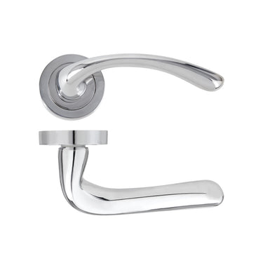 Otto Premium Handle, Lever on Round Rose