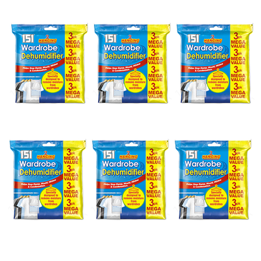 Hanging Dehumidifier - Pack of 6