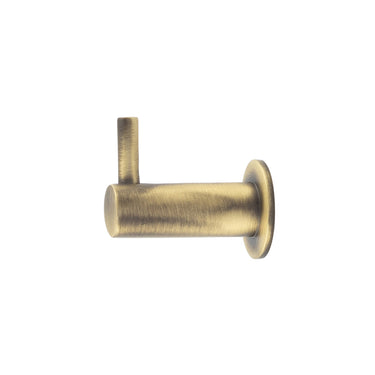 Frelan Hardware Hoxton Vestry Cupboard Hook With Rose – 37mm Projection – Antique Brass
