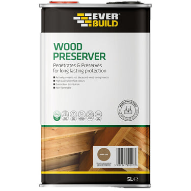 Everbuild Wood Preserver Clear 5L