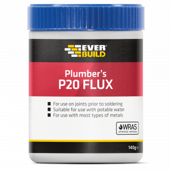 Everbuild P20 Plumbers Flux Soldering Paste, White, 140 g