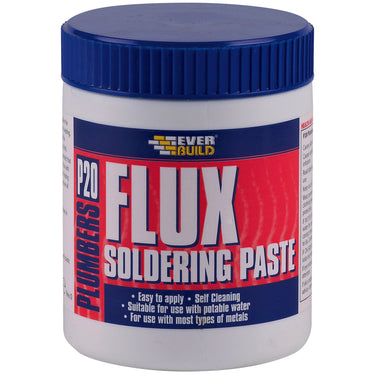 Everbuild P20 Plumbers Flux Soldering Paste, White, 140 g