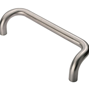 Eurospec Cranked Pull Handles (450mm) Satin Stainless Steel