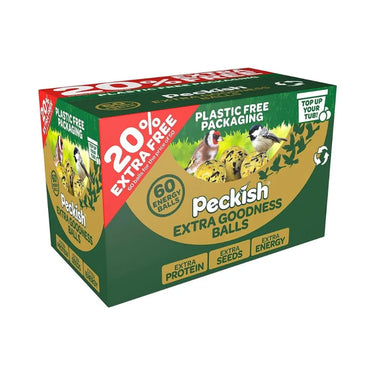 Peckish Extra Goodness Energy Balls 50 Box plus 20% Extra Free
