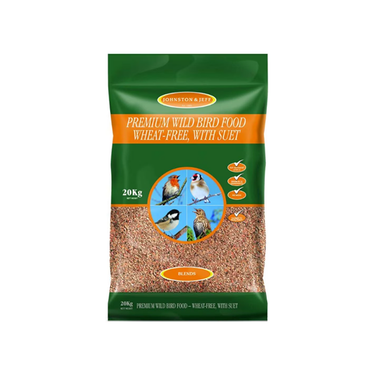 Johnston & Jeff Premium Wild Bird - Wheat-Free With Suet Pellets 20Kg