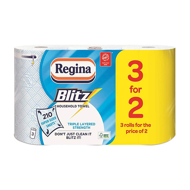 Regina Blitz Kitchen Rolls - 3 Pack