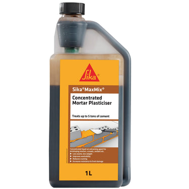 Sika MaxMix Concentrated Mortar Plasticiser Admixture, 1 Litre