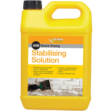 Everbuild 406 Quick Drying Stabilising Solution, 5 Litre