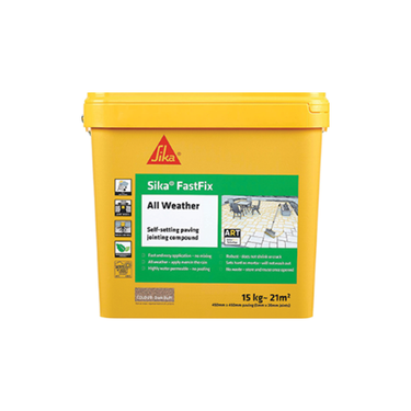 Sika FastFix All Weather Jointing Paving Compound Dark Buff 15kg - Pallet Deal (40 Qty)
