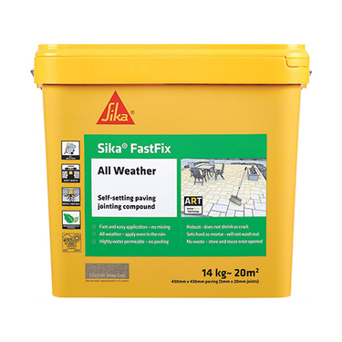 Sika FastFix All Weather Jointing Paving Compound Deep Grey - 14kg