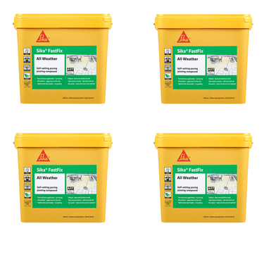 Sika FastFix All Weather Jointing Paving Compound Dark Buff - 15kg Pack of 4