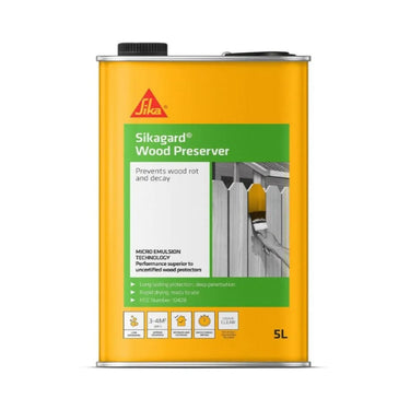 Sikagard Wood Preserver Clear 5L