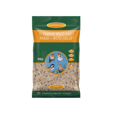 Johnston & Jeff Superior Wild Bird Food with Fruit - 20Kg
