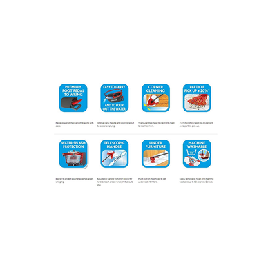 Vileda Mop and Bucket Set Easy Wring and Clean Turbo