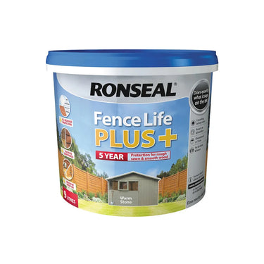 Ronseal Fence Life Plus 5L - Warm Stone