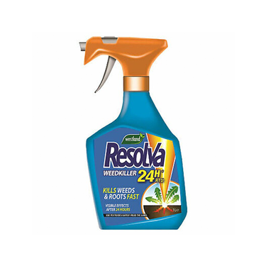 Resolva 24Hr Weedkiller Ready To Use Spray 1L Kills Weeds Roots Fast