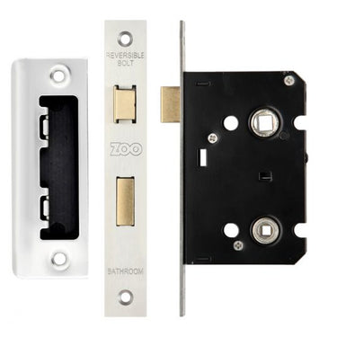 Contract Bathroom Lock (64mm), Satin Stainless Steel