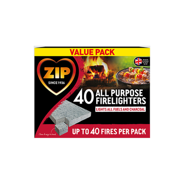 Zip Firelighters - 40 Cubes