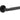 Frelan Hardware Bari Knurled Aluminium Door Handles On Round Rose, Matt Black