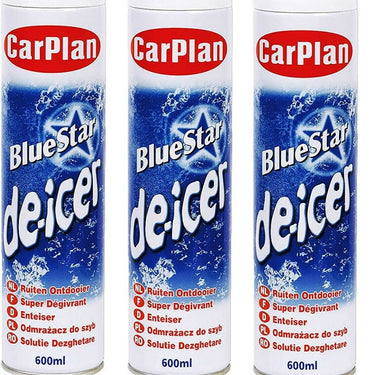 Carplan Bluestar Super Deicer Aerosol 600ml (Pack of 3)