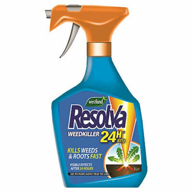 Resolva 24Hr Weedkiller Ready To Use Spray 1L Kills Weeds Roots Fast