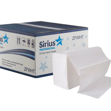 Paper Hand Towels White 2 Ply Z Fold (Pack of 3000)