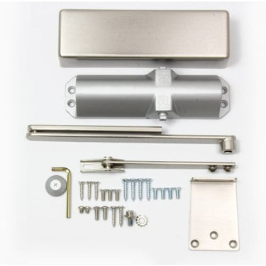 Rutland TS.3204 Door Closer, BC c/w Cover, Flatbar Armset PVD Brass