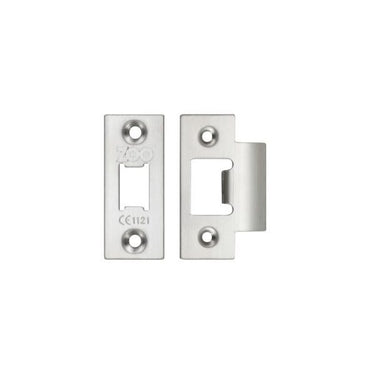 Zoo Hardware Face Plate And Strike Plate Accessory Pack, Satin Stainless Steel